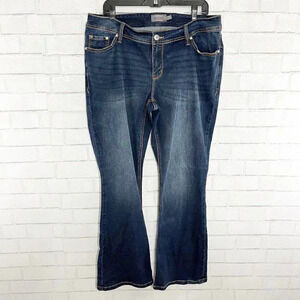 Torrid Luxe Slim Bootcut Jeans Super Stretch Medium Wash Women's Plus Size 16R